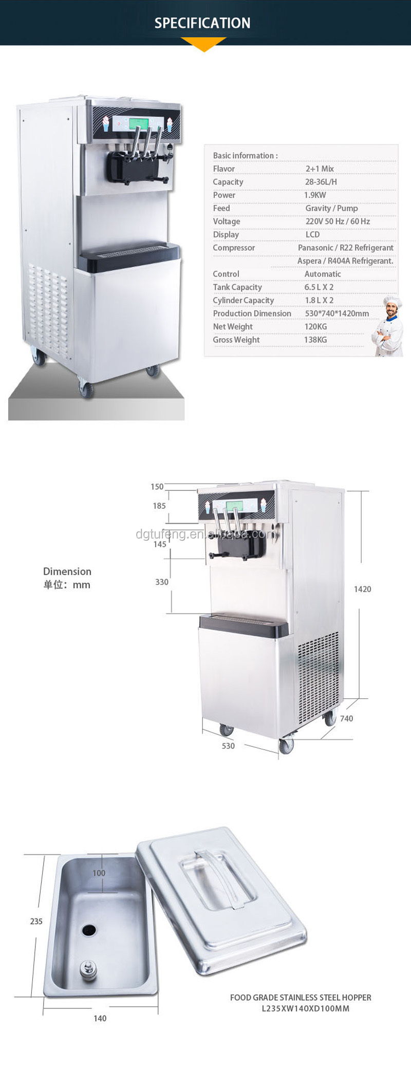 commercialレストラン揚げアイスクリームマシン使用されるソフトトップのアイスクリームマシン仕入れ・メーカー・工場