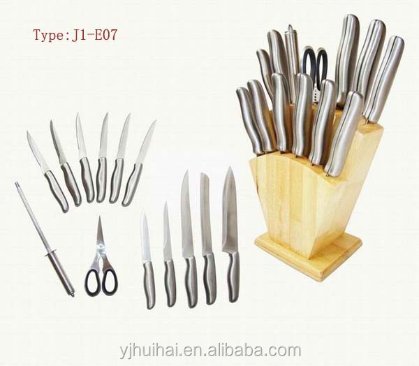 シェフのナイフセットの多機能/theの包丁/シェフラバーウッドブロック付きナイフセット問屋・仕入れ・卸・卸売り