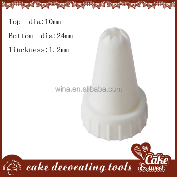 Plastic cake nozzle/tip,icing cake decoration