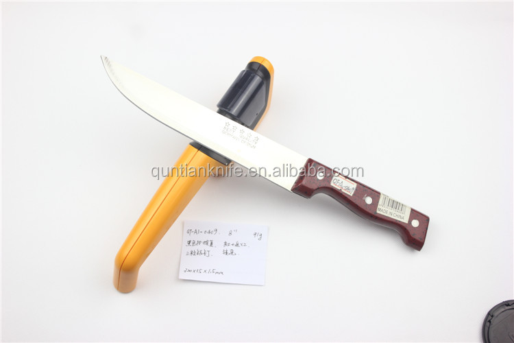 Hot black PP and wooden grain handle chef knife問屋・仕入れ・卸・卸売り