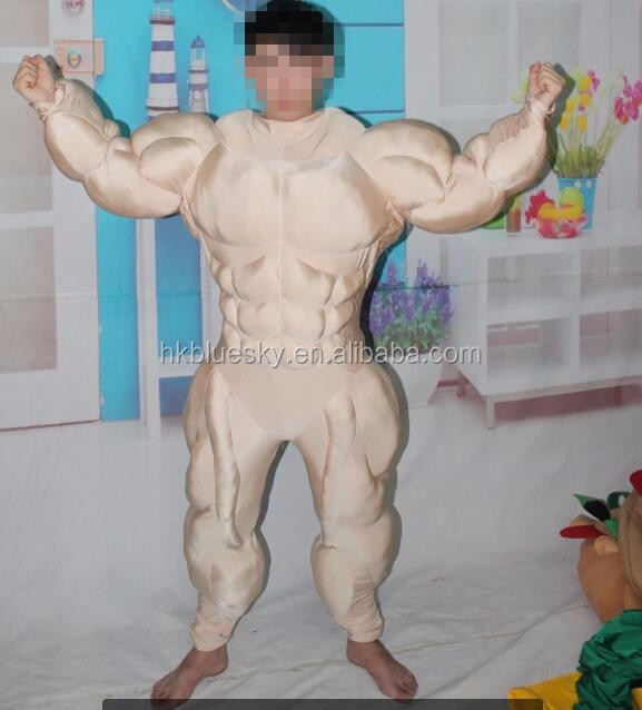 2017 new custom-made muscle man mascot costume