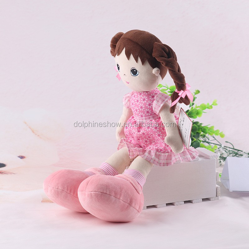 customized plush stuffed human doll lovely little girl stuffed