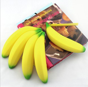 バナナの形をしたかわいいポータブルecofriendlyシリコーン小銭入れ/変更の袋仕入れ・メーカー・工場