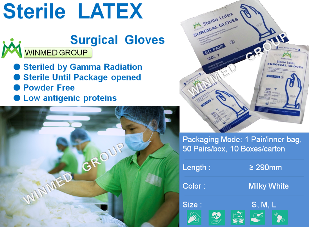 disposable sterile surgical glove production line