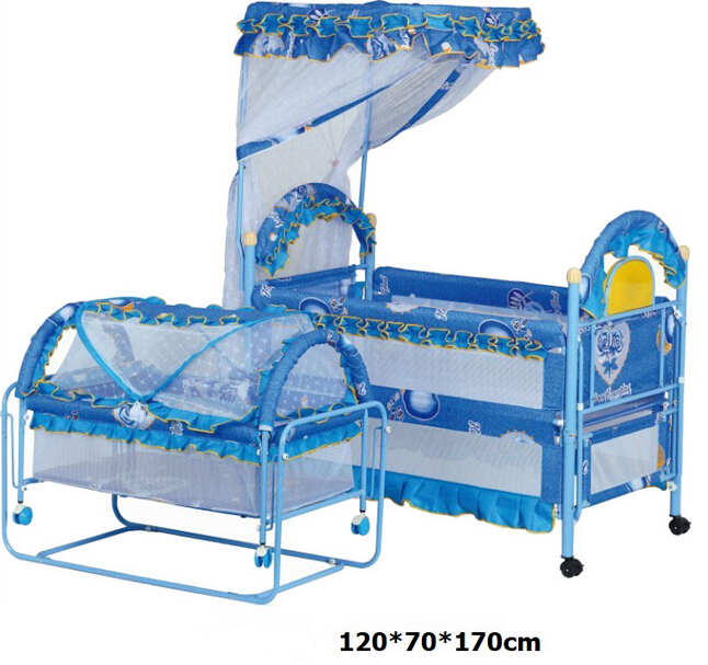 Seguro de la cama cuna cama de bebé para los gemelos de metal ...