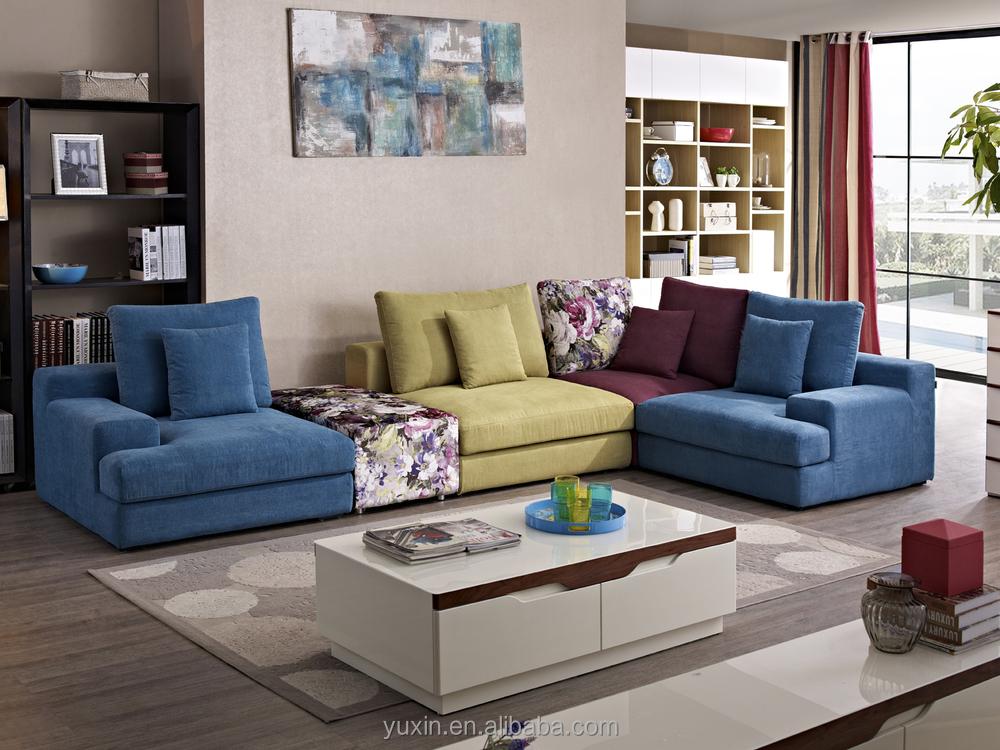 Nueva llegada living modernos muebles de madera/sofá de esquina de ...