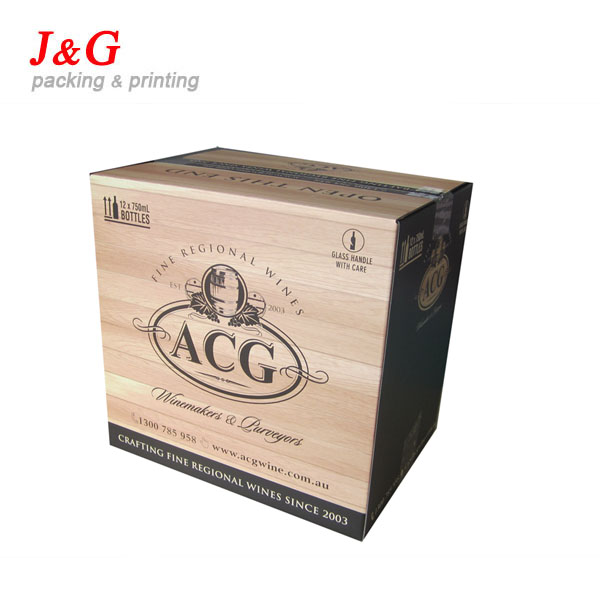 Custom paper wine box