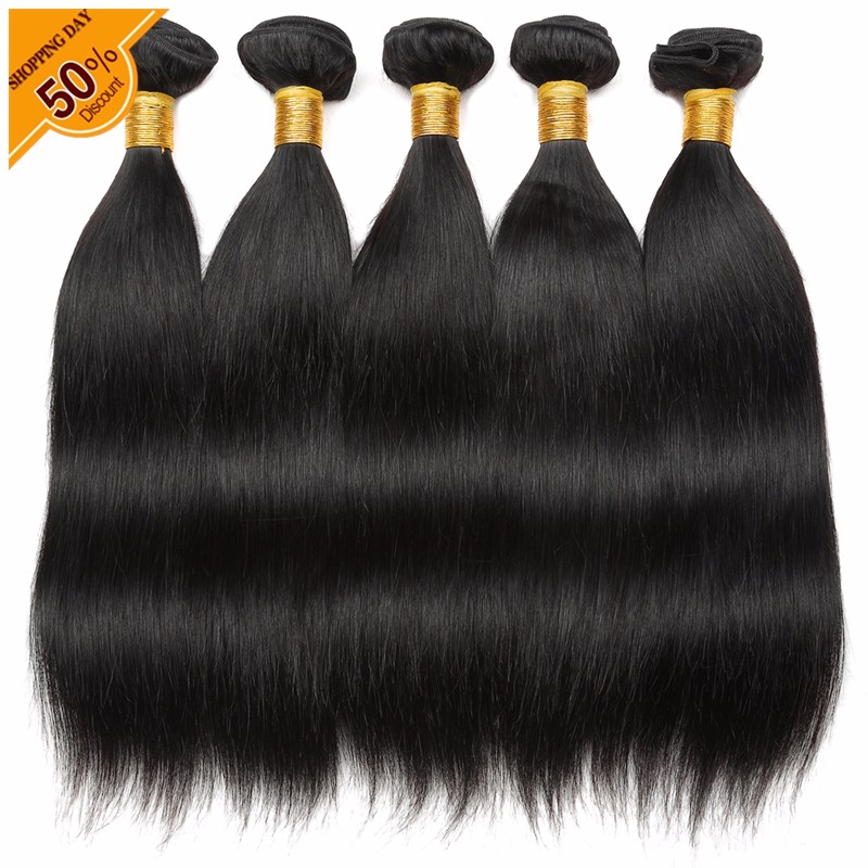 Brazilian straight human hair extension 