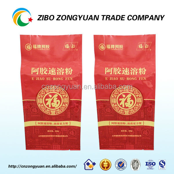custom printing size food safe tea bag plastic package