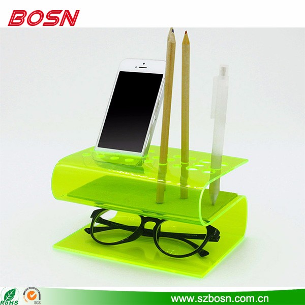 Functional Colorful Bent Acrylic Desk Organizers Display Whole Colorful Bent Acrylic Desk Organizers