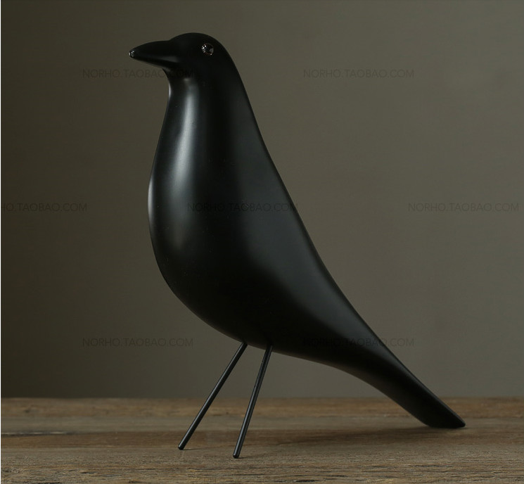 シンプルなミニマリストスタイルノルディックバウハウスのデザインモデル黒と白のための鳥幸運ギフト問屋・仕入れ・卸・卸売り