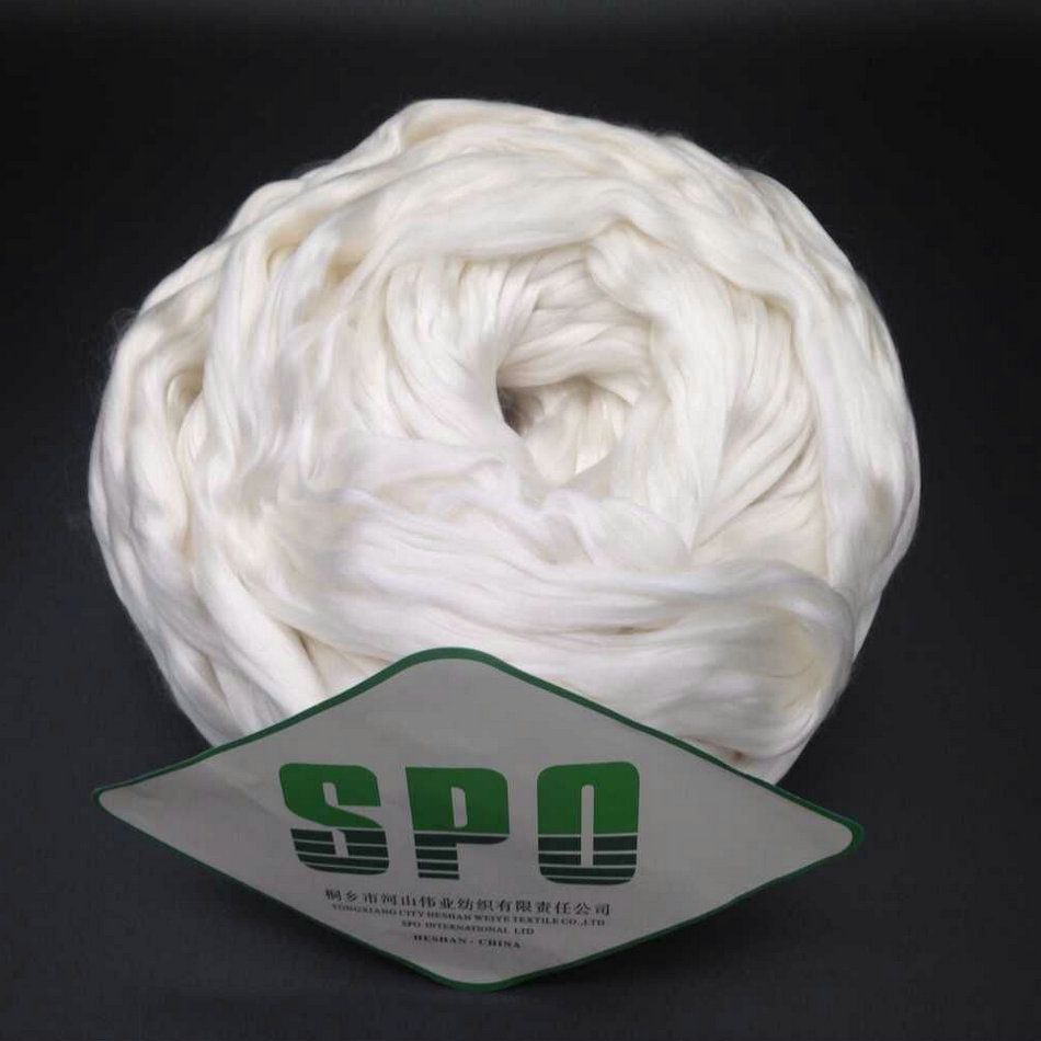 Boiled Off White Color,Thrown Silk Yarn,20/22d 4a Grade,Free Sample