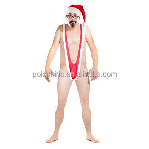 男性用のノベルティクリスマスのギフトマンキニ面白い衣装サンタの衣装仮装santakiniまでビキニ水着男性用仕入れ・メーカー・工場