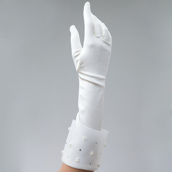 38cms9300-91長い白いサテンのブライダル手袋問屋・仕入れ・卸・卸売り