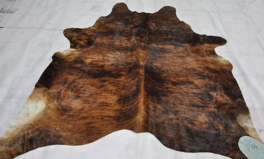 Cow Hide Skin Rugs Leather Brindle Cowskin Rug Hides P69 34 75 Jpg