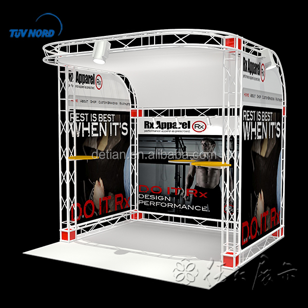 Trade show booth truss systems
