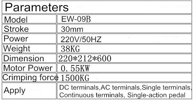 圧着の機械メーカーをew-09bコストの価格、 端子圧着機仕入れ・メーカー・工場