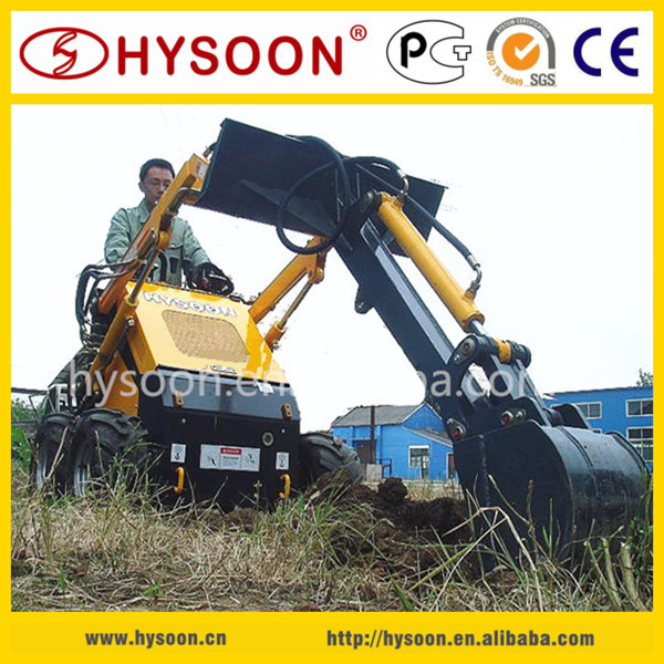 HY380 mini skid steer loader with digger 600 hysoon.jpg