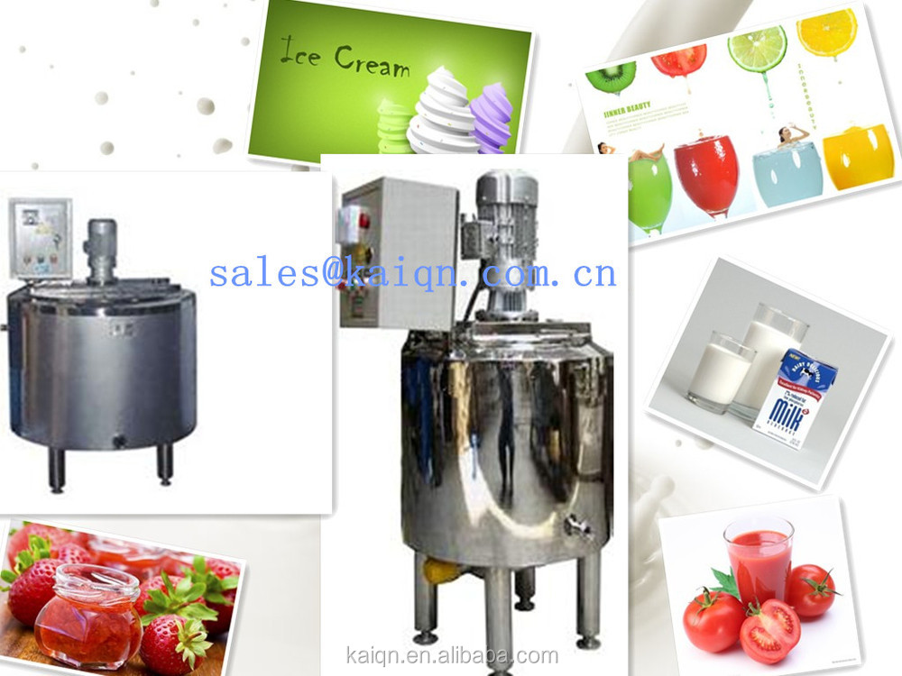 small juice milk pasteurizer with mixer /electric heating milk pasteurizer