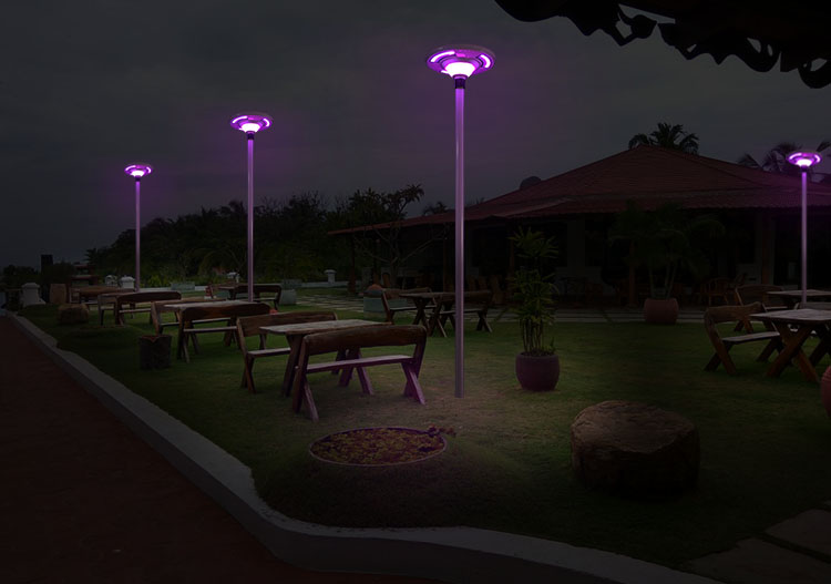 solar garden lights outdoor Remote controller RGB