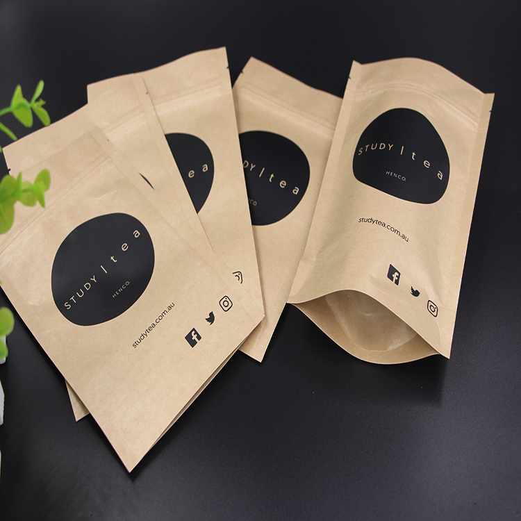 Wholesale Custom Printed Kraft Paper Packaging Empty Tea Bags For Sale