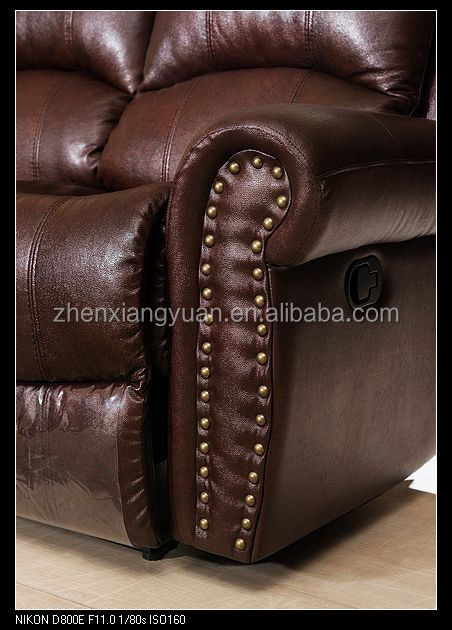 2016 living room sofas brown leather sofa reclining vip sofa set