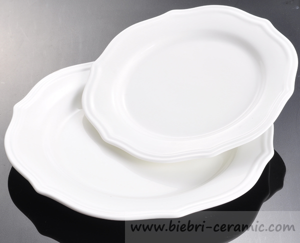 10.5 Round Shaped Nice Quality Ceramic Dinner Plates And Dishes For HOtel And restaurant