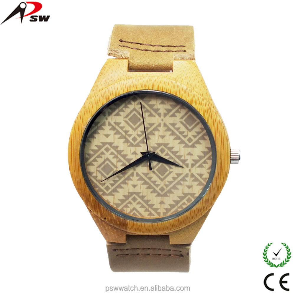 Hot sale Japan movt miyota 2035 hand made wood watch