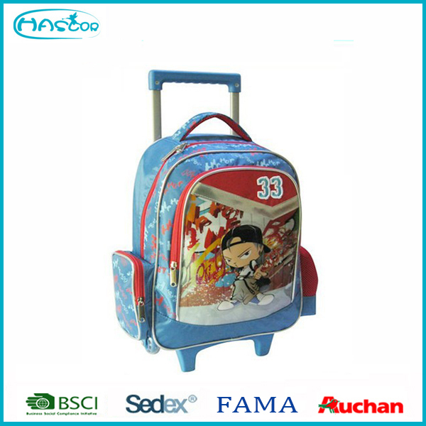 Hot style youth backpack with wheels
