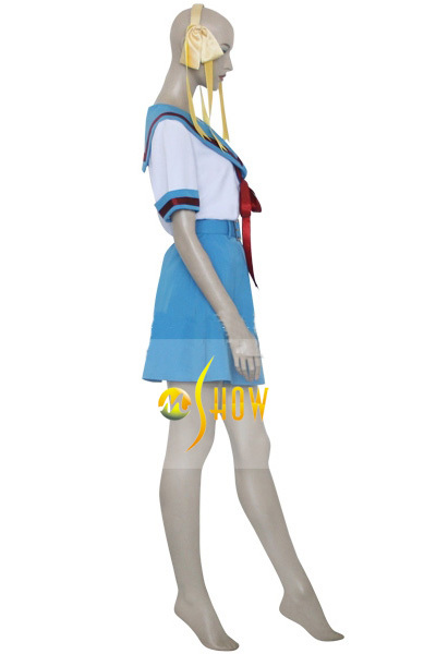 日本のアニメの衣装涼宮ハルヒ朝比奈みくる女の子の制服コスプレ衣装販売のためのハロウィーンパーティー問屋・仕入れ・卸・卸売り