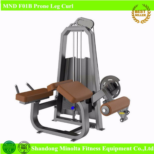 mnd fitness f01b prone leg curl stretching exercise machines