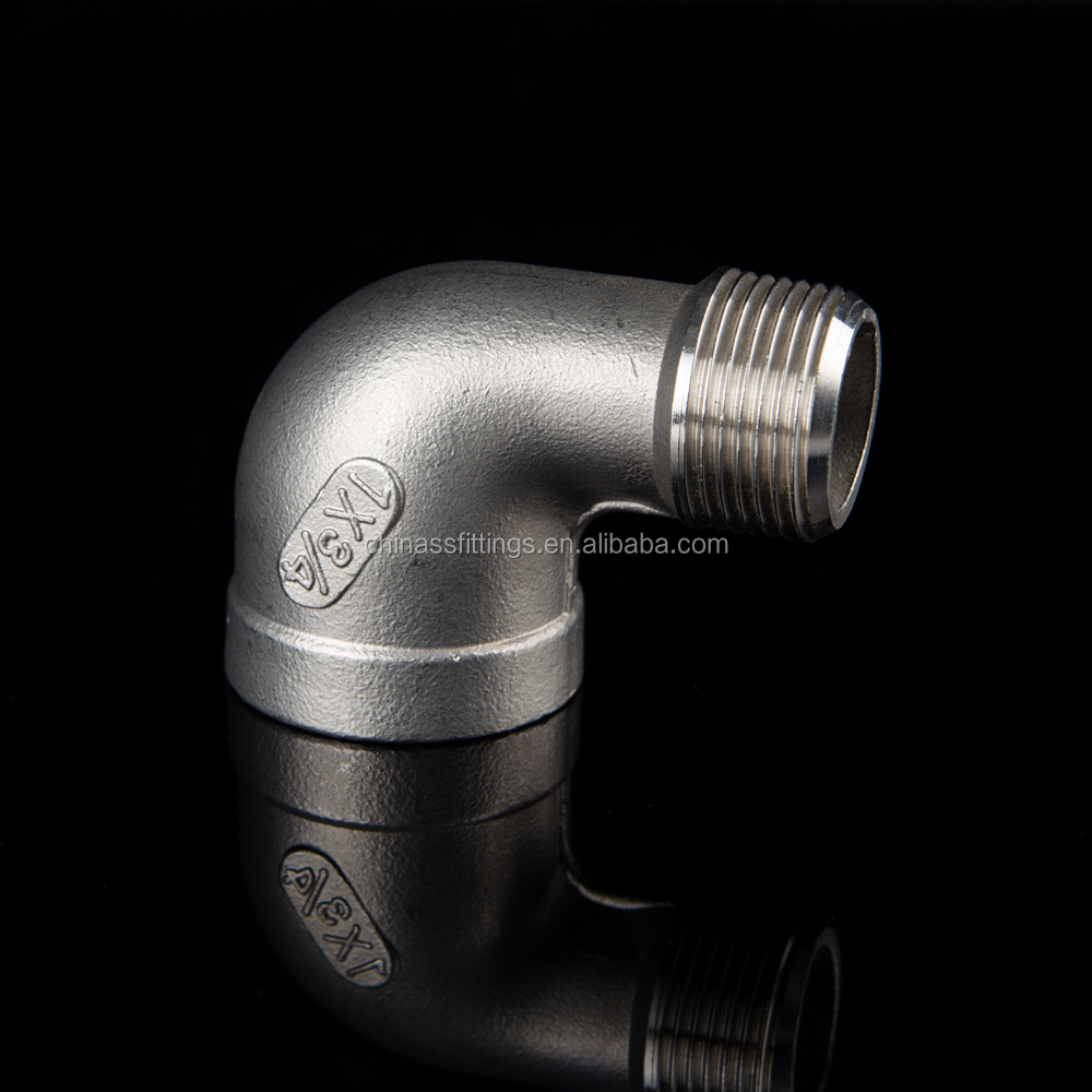 malleable cast stainless steel pipe fittings street elbow