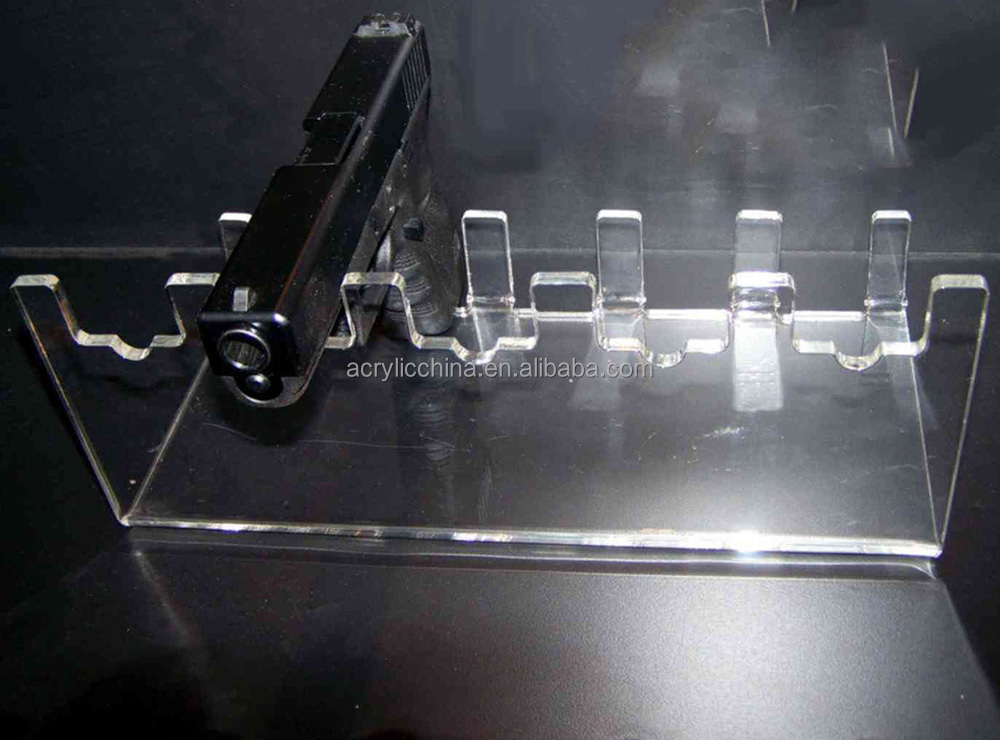 Customized Acrylic Gun Display Stand,Retail Clear Acrylic Gun Display
