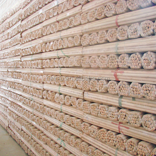 中国カラフルなユーカリ120*2.2cm長さマシンpvcコーティングされた木製のほうき棒問屋・仕入れ・卸・卸売り