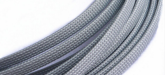 シルバーグレー12mm編みペット拡張スリーブを被覆オートワイヤケーブルグランド仕入れ・メーカー・工場