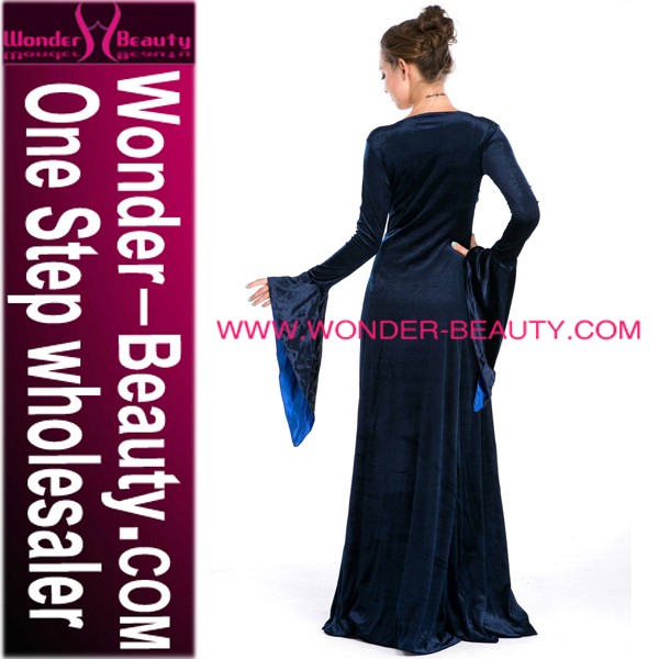 大人女性の青い中世ルネサンスドレスの衣装仕入れ・メーカー・工場