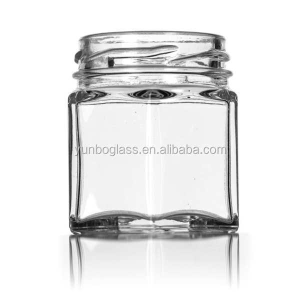 1.5オンス六角形のガラス蓋付きの瓶のための結婚式の好意の蜂蜜仕入れ・メーカー・工場