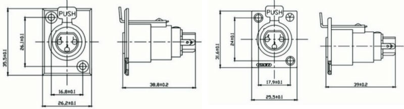 良質ミニxlrシャーシソケット213kls、 ul、 cerohs指令仕入れ・メーカー・工場