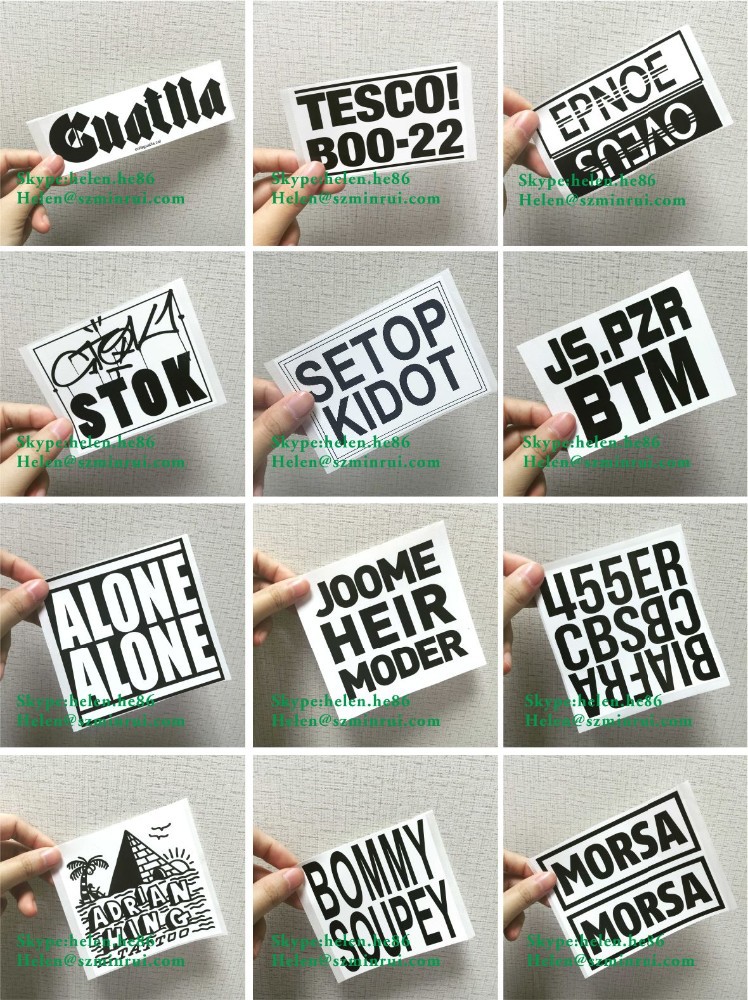 Custom Graffiti Eggshell Blank Stickers On Hello My Name Is Eggshell