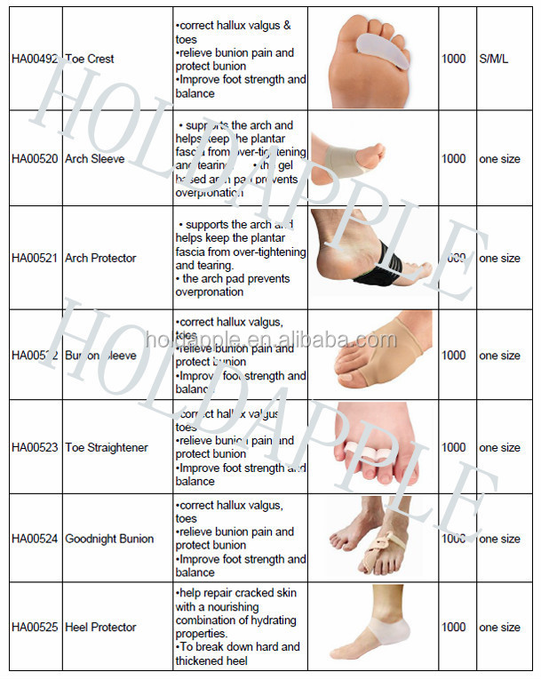 ゲル並ぶつま先靴下の痛みフットブリスタートウモロコシ痛風関節炎腱膜瘤の痛み別々HA00542仕入れ・メーカー・工場