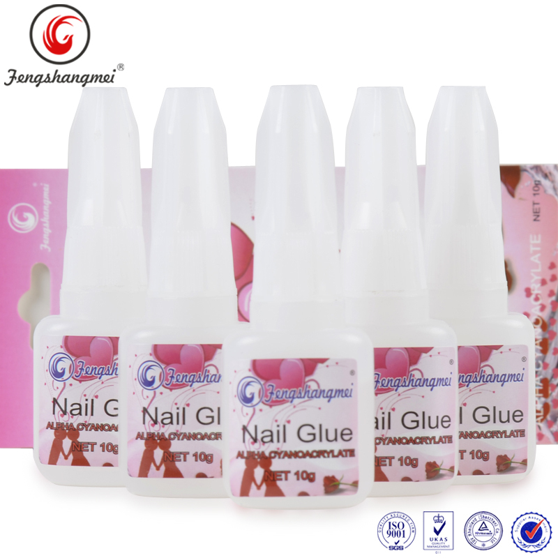 Fasle acrylic nail art design glue with soft brush