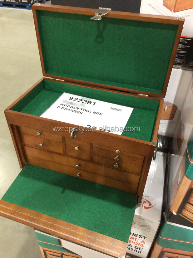 8 Drawer Wooden Tool Chest