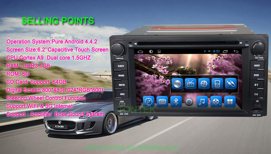 Android 4.4 car dvd for toyota rav4 year 2008 2007 2006 2005 2004 2003 2002 2001 with wifi 3G GPS BT radio mirror link and DVR