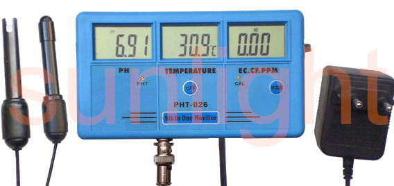 多機能水質モニター、 5イン1,ph/ec/tds/cf/temp。 モニター、 atc、 pht-026問屋・仕入れ・卸・卸売り