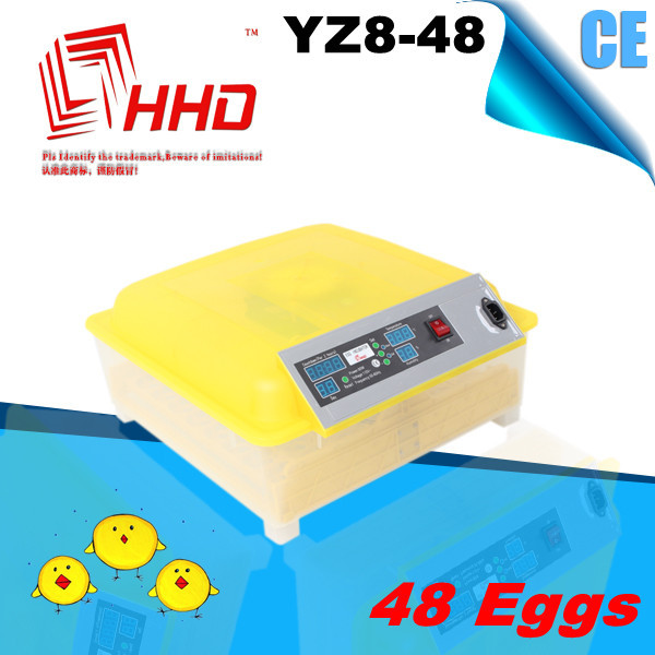 Hatching 48 Eggs Transparent Cheap Fully Automatic Egg Incubator 