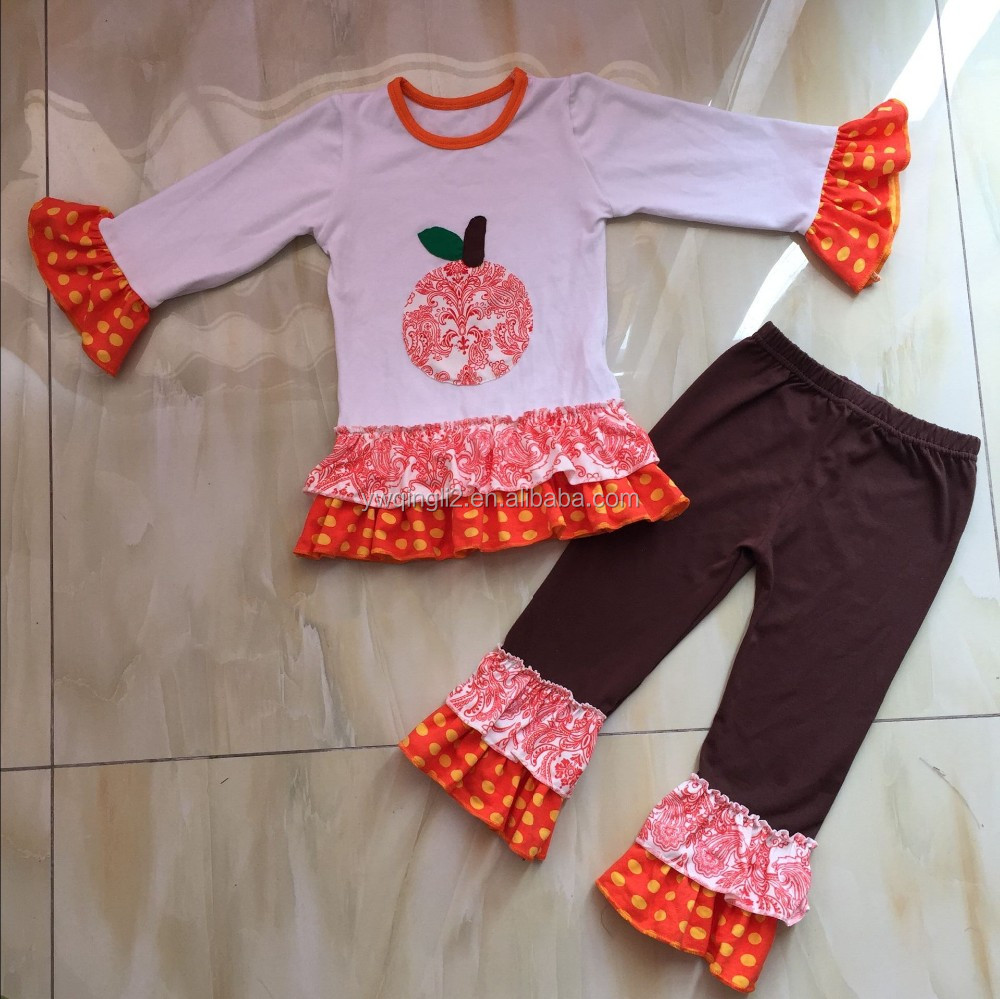 2015女の子ブティック服クリスマス子供衣装鹿パターンベビーフリルクリスマスYW-00192仕入れ・メーカー・工場