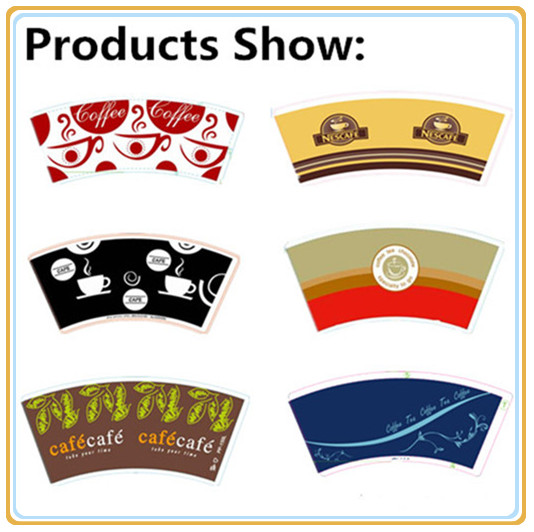 Pe Coated Paper Cup Blank With Printing And Cutting