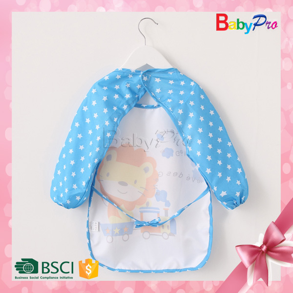新しいプロモーションアイテム中国語2015工場長い袖の赤ん坊bib仕入れ・メーカー・工場