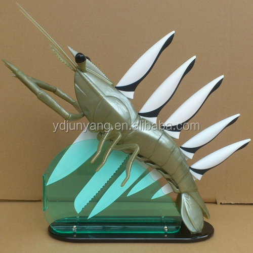 エビstyleclear5個アクリルナイフブロック- shb- 006問屋・仕入れ・卸・卸売り