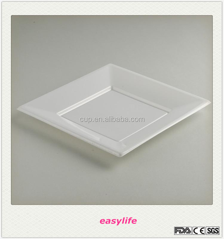 使い捨ての正方形のプラスチックプレート食器シリーズ仕入れ・メーカー・工場